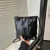 Bolso de Mano de Estilo Étnico Simple Retro con Borlas de Comercio Exterior para Mujer Nuevo de Moda Versátil Casual Simple Bolso de Hombro Cruzado