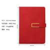 Caixa de presente livro com fivela magnética cruzada a5 simples de alta qualidade caderno de PU notebook logotipo personalizável imprimível para reunião de negócios