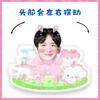 Bai Jingting Desenho Animado Edição Q Cabeça Elétrica Oscilante Ornamento de Mesa Cartão de Montagem Cartão Musical Oscilante Embalagem de Papelão Plástico Auxílio Presente para Figura