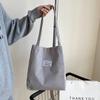 Bolsa Bucket de Pana Celebrant de Internet 2022 Nueva Bolsa de Hombro de Gran Capacidad Estilo Coreano Bolso Simple Comercio Exterior Bolso de Mujer
