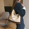 Bolso retro para mujer estilo Hong Kong, textura, portátil, bolso de axila, nuevo 2024, bolso tote de mano, mochila de gran capacidad