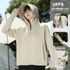 Ropa de Protección Solar para Mujer 2026 Nueva Seda de Hielo Anti-UV UPF+ Delgada Transpirable Ropa Exterior Ala Ancha Holgada Ropa de Protección Solar