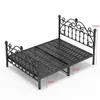 Cama de ferro espessada reforçada simples moderna cama princesa celebridade 1,8m cama de casal nórdica individual 1m cama de ferro