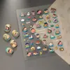 Novos Adesivos de Unha Capivara Lulu Adesivos de Gel 3D Capivara Fofa e Adorável Adesivos de Câmera CCD DIY