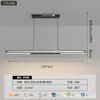 Luminária pendente linear minimalista para restaurante, luz LED moderna e simples para balcão de bar, mesa de jantar, luxo discreto sem luz principal, sala de chá nórdica, escritório