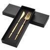 Producto Popular Cubiertos Portugueses de Acero Inoxidable Uso Diario 4 Piezas Caja de Regalo de Dos Piezas Juego de Cuchillo, Tenedor y Cuchara Venta Directa de Fábrica