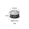 Plata de Ley 925 Cuentas Cilíndricas Cruz Vintage Cuentas Espaciadoras Accesorios de Cuentas para DIY Pulsera Cuentas Sueltas Cuentas Redondas de Obsidiana Accesorios