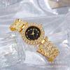 Novo Relógio Feminino de Comércio Exterior 2025 com Pulseira Totalmente de Diamante, Relógio Casual Versátil de Luxo Leve para Meninas