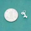 Plata de Ley S925 Finamente Elaborada Chapada en Oro Sólido Colgante Atrae Dinero Caballo del Zodiaco Caballo Pequeño Encanto Pulsera DIY Año de Nacimiento
