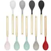 Espátula de silicona, sartén antiadherente, espátula especial para saltear en casa, espátula con mango de madera, colador, cuchara sopera, utensilios de cocina, juego de cocina