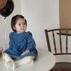 Ropa de Otoño para Bebés y Niños, Ropa de Otoño para Niñas, Ropa Infantil Estilo Coreano, Vestido de Hongo de Doble Capa para Bebé, Falda de Mezclilla de Otoño para Bebé