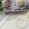Portavelas de Vidrio Transparente de Lujo Ligero Estilo Europeo Plato Decorativo Adorno Accesorios para Mesa de Comedor con Velas Arreglo de Escena Romántica