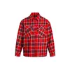 Yidao Vintage 2026 Primavera Nuevo Estilo Americano de Moda Marca Parche Bordado Bolsillo de Parche Diseño Unisex Holgada Cuadros Manga Larga Camisa
