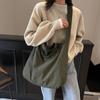 Bolso bandolera simple de color sólido y gran capacidad, nuevo estilo transfronterizo, bolso de mano de tela para viajero, bolso de hombro moderno para estudiantes y mujeres