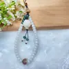 Cadena para Colgar Teléfono Móvil Artística Retro Bodhi Natural Cuerda para Colgar Piedra Shoushan Funda para Teléfono Móvil Cuerda de Mano