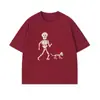 Camiseta Unisex Divertida Versátil Manga Curta Estilo Americano Streetwear Criativo Tema Gato Seda de Leite
