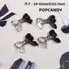 Brincos Borboleta Feitos à Mão de Material Cinza com Contas Cinzas Corrente para Celular Versátil Pingente para Carro Coleção de Cores