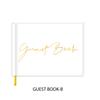 Libro de visitas de Amazon, notas de registro europeas y americanas, libro de firmas de invitados, álbum de bodas con papel dorado, libro de mensajes