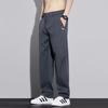 Calça Masculina Casual de Tencel Fina para Verão 2025 Nova Levemente Luxuosa Business Reta Calça Longa Casual para Homens de Meia-Idade