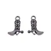 16x12mm 0.94g Colgante de Bota de Cowboy Multicolor Venta Directa de Fábrica Popular Accesorio de Colgante Pequeño