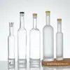Botellas de Vidrio Vacías para Licores, Botellas para Elaboración de Vino Paquete de 0.5 kg, Juego Transparente Escarchado con Tapa de Rosca Sellada, Disponibles para Venta al por Mayor