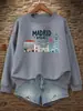Impresión de Arquitectura Madrid España Sudaderas para Mujer Combinan con Todo Ropa Hip Hop de Chándal Y2K Cuello Redondo