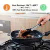 Pinzas para Alimentos de Silicona Transfronterizas, Pinzas para Barbacoa de Acero Inoxidable Resistentes a Altas Temperaturas de 7 Pulgadas 9 Pulgadas 12 Pulgadas, Pinzas para Pan Frito