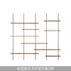 Estantería de Madera Maciza de Múltiples Niveles para Sala de Estar Minimalista Moderna con Columna de Diseño Estilo Vintage Estantería de Exhibición de Piso a Techo
