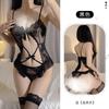 Vestido de paja encaje colgante encaje V profundo espalda hueca sin espalda tirantes sexy caliente mujeres camisón 1466
