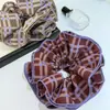 Scrunchie Dupla Camada Oversized Estilo Zhao Lusi para Mulheres 2026 Novo Prendedor de Rabo de Cavalo Alto Acessório de Cabelo Ornamento de Cabelo