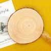 Rodajas de Madera Redondas DIY Pulidas a Mano Anillos Anuales Rodajas de Tronco Rodajas Redondas de Madera de Pino Adornos Materiales Pintados a Mano Fabricante Venta al por Mayor