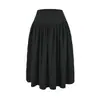 Falda de Ballet Blanca para Mujer, Estilo Delgado de Verano, Relajada y Elegante, con un Diseño de Dobladillo Grande y Abullonado, Falda Midi de Corte A