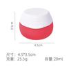 Frasco Dispensador de Cosméticos de Silicone, Caixa de Armazenamento de Creme Facial, Frasco de Creme Portátil de 20ml, Pote Dispensador de Grânulos de Medicamento à Prova de Poeira