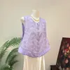 Zhi Li Chal de Jacquard Bordado Estilo Chino Nuevo Calabaza 2026 Verano Nuevo Cuello Redondo Sin Mangas Chal de Moda Mujer