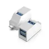 Mini hub USB de expansão portátil em liga de alumínio com 3 portas USB 3.0 e 2.0 em linha