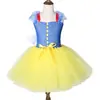 Vestido de Blancanieves para niños, vestido de princesa de malla de dibujos animados europeo y americano, vestido de tutú para Navidad y Halloween, ropa de actuación