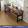 Mesa Simples Estreita de Parede Longa Mesa de Computador Mesa de Estudo e Escrita para Estudante Dupla Retangular para Casa