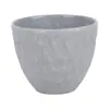 Maceta de florero de planta artificial transfronteriza, boca redonda, forma de diamante, hecha de material de melamina engrosada, maceta de plástico redonda para jardinería