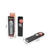 Novo Modelo de Lanterna de Luz Forte com Três Fontes de Luz, Clipe de Caneta, Lanterna Portátil Vermelha Laser Cob, Luz de Trabalho Recarregável Sustentável