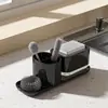 Caja de jabón para encimera de cocina, escurridor de trapos de acero inoxidable, dispensador de jabón, escurridor de detergente de prensa manual, venta al por mayor del fabricante
