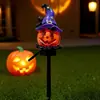 Lanterna de Abóbora Solar Transfronteiriça Festa de Halloween Lâmpada de Gramado Pátio Jardim Atmosfera Lâmpada Decorativa LED