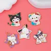 Nuevos Accesorios Creativos para Joyería DIY Dibujos Animados Lindo Gato Kt Colgante de Collar Pulsera Colgante Pequeño Venta al por Mayor