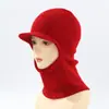 Gorro de Punto con Capucha Personalizado para Ciclismo al Aire Libre en Invierno, Protector de Cuello Cálido, Bufanda para el Cuello, Protección Auditiva Integrada, Pasamontañas
