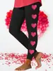 Exclusivo Transfronterizo Estampado Digital 3D Patrón de Corazón Estilo Europeo y Americano Pantalones de Mujer Verano Delgados Cortos para Mujer Personalizables con Imágenes