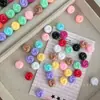 Material ecológico cuentas en espiral cuentas de agujero recto accesorios para llavero cadena de teléfono hecha a mano DIY materiales para joyería cuentas sueltas