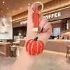Nuevo Llavero de Calabaza de Diamantes Completos de Cristal Halloween Creativo Strass Moda Colgante de Bolso Adorno para Llave de Coche