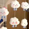 Cortina de porta de nuvem branca Estilo creme fofo Decoração pendurada Estilo japonês macio Estilo japonês ins Cortina suspensa para quarto infantil Casa decorativa criativa