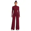 Conjunto de roupa de yoga transfronteiriço, conjunto de jaqueta com zíper e top de secagem rápida slim-fit, conjunto de calças compridas esportivas para corrida e fitness para mulheres