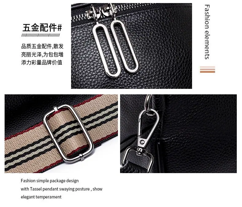 跨境质感包包女2021新款潮牛皮女包时尚马鞍包简约胸包单肩斜挎包
