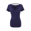 Playera de Manga Corta con Cuello Bardot para Chica Sexy, Corta para Mujer, Nuevo Diseño de Verano 2025, Cintura Alta, Ajustada, Sexy, Top Interior